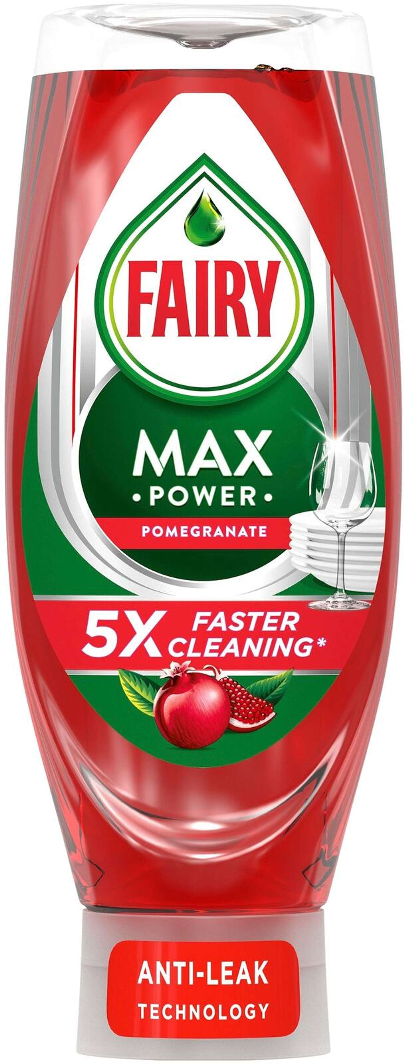 Средство для мытья посуды Fairy Max Power Pomegranate 660мл