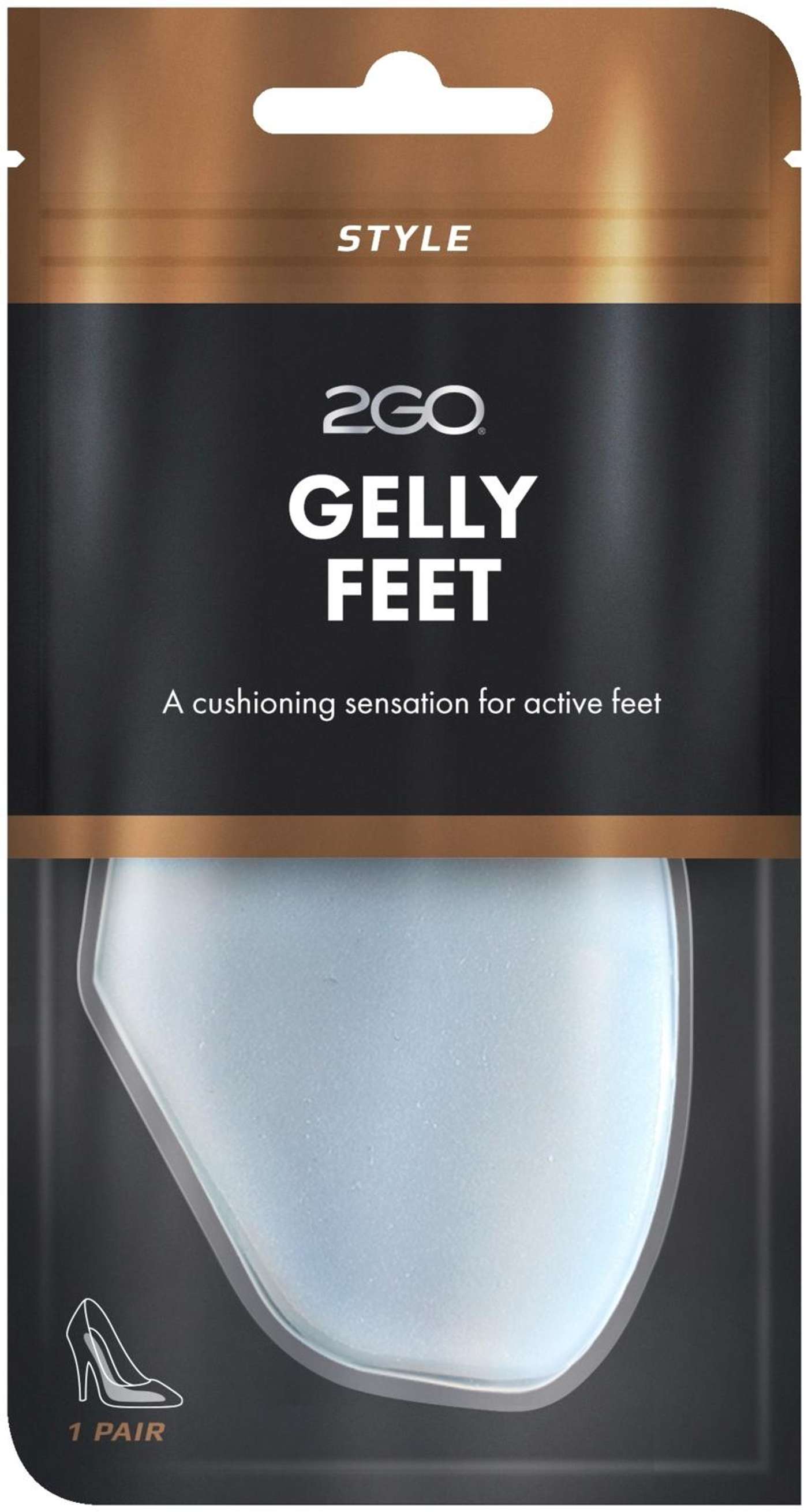Гелевая подушечка 2GO Gelly Feet, один размер