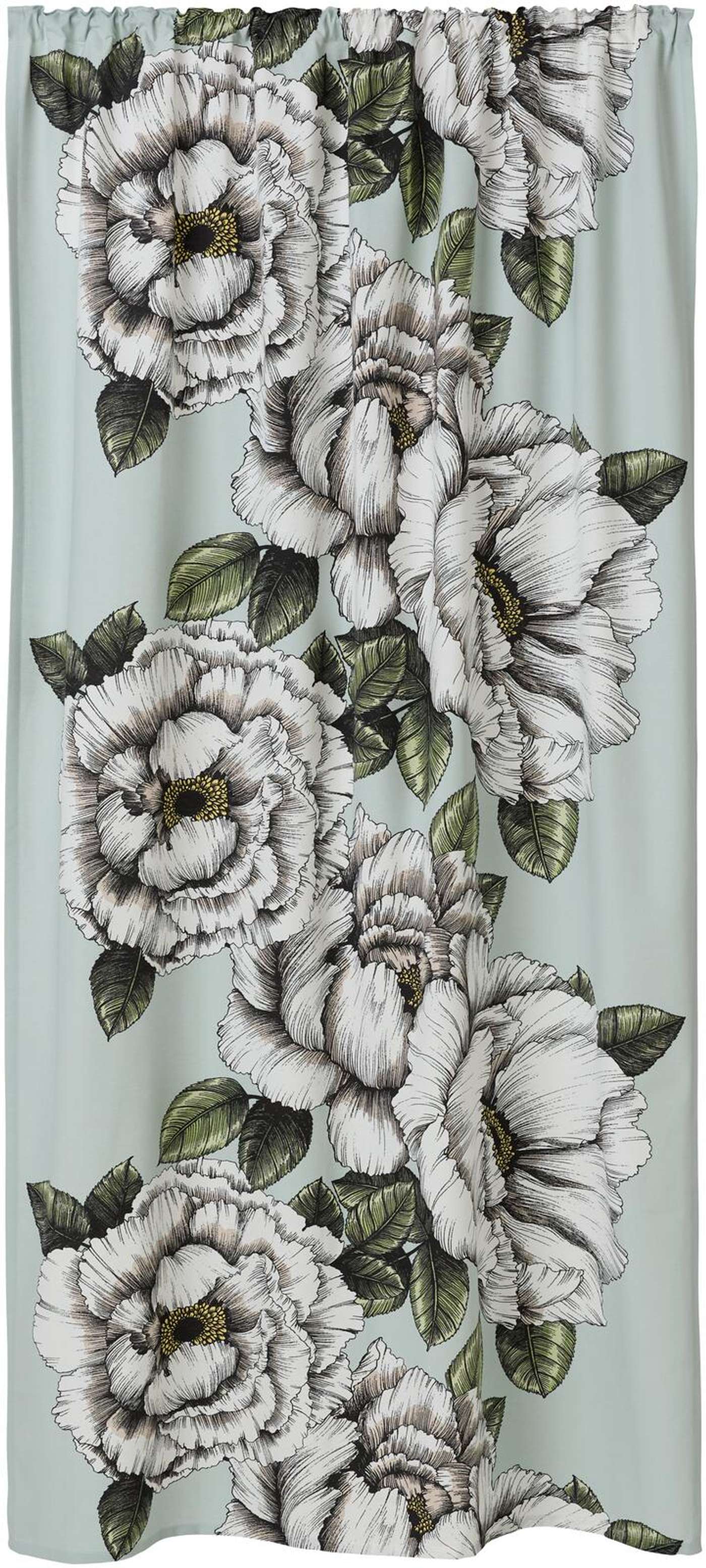 Боковая штора Vallila Alma 140x250 см шалфей (цвет мудрец)