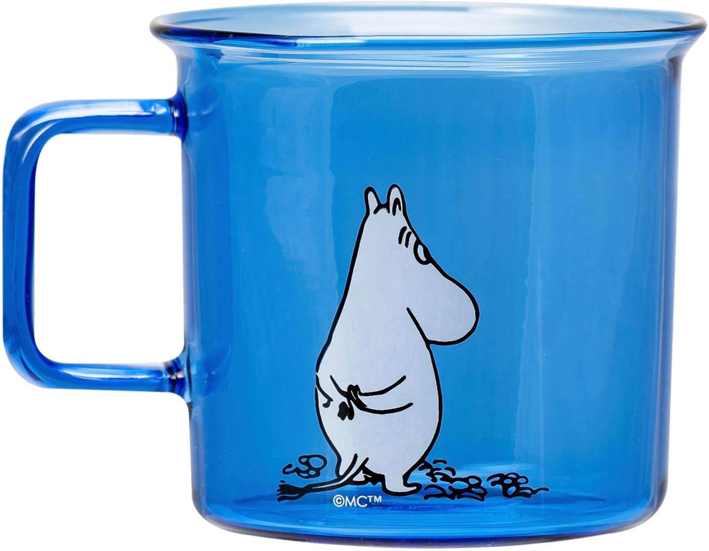 Стеклянная кружка Muurla Moomin Муми-тролль 3, 5 дл (цвет синий)
