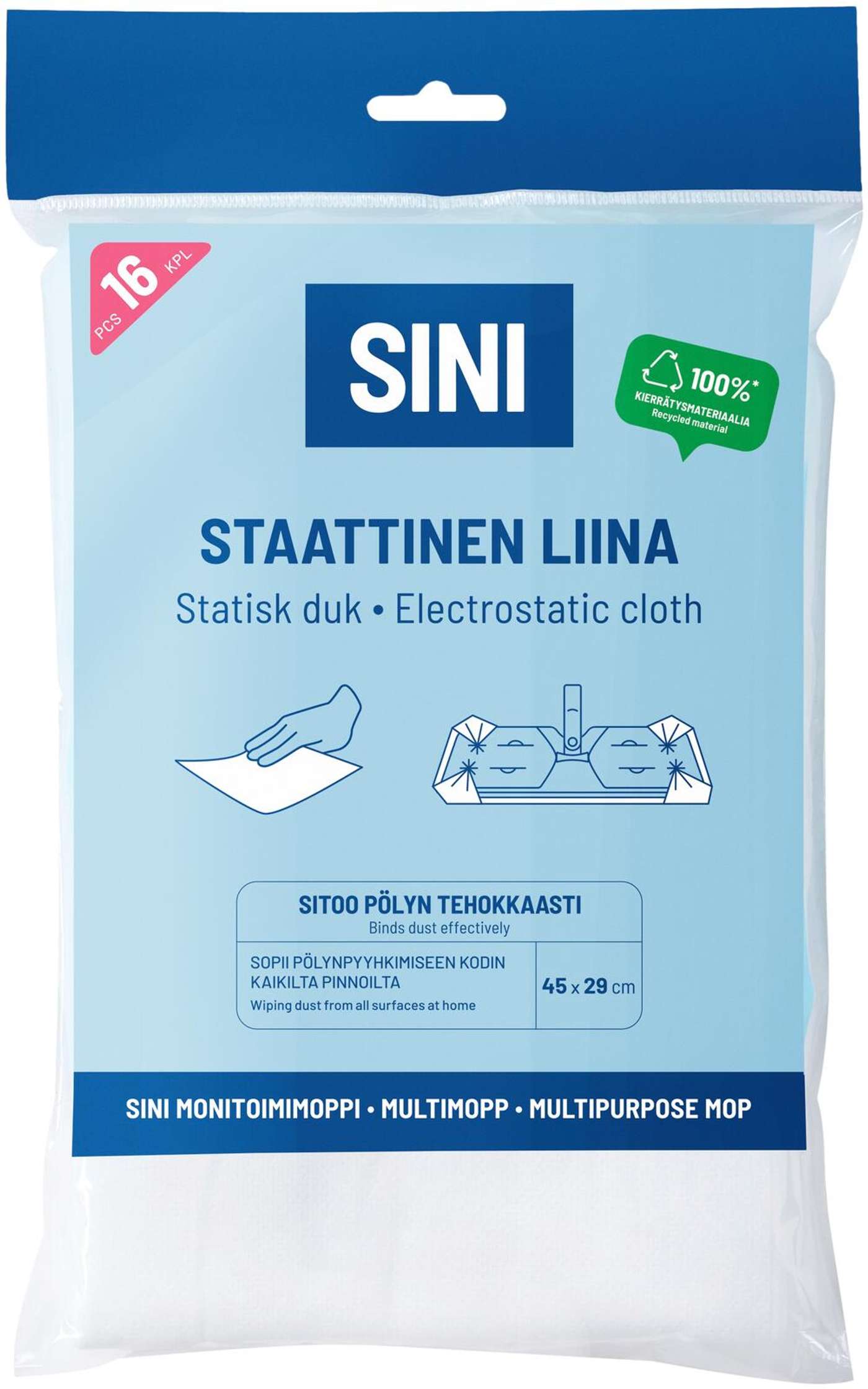 SINI Статическая ткань 16 шт.