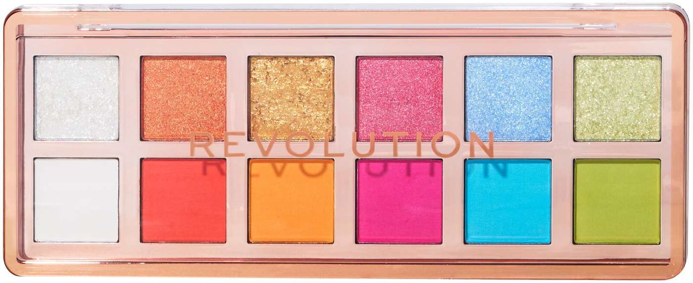 Makeup Revolution The Vibrant Icon Brights Ассорти теней для век, 12 оттенков