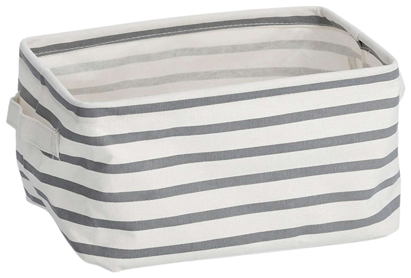 Корзина для хранения Zeller Stripes 28x21x16 см (цвет серый)