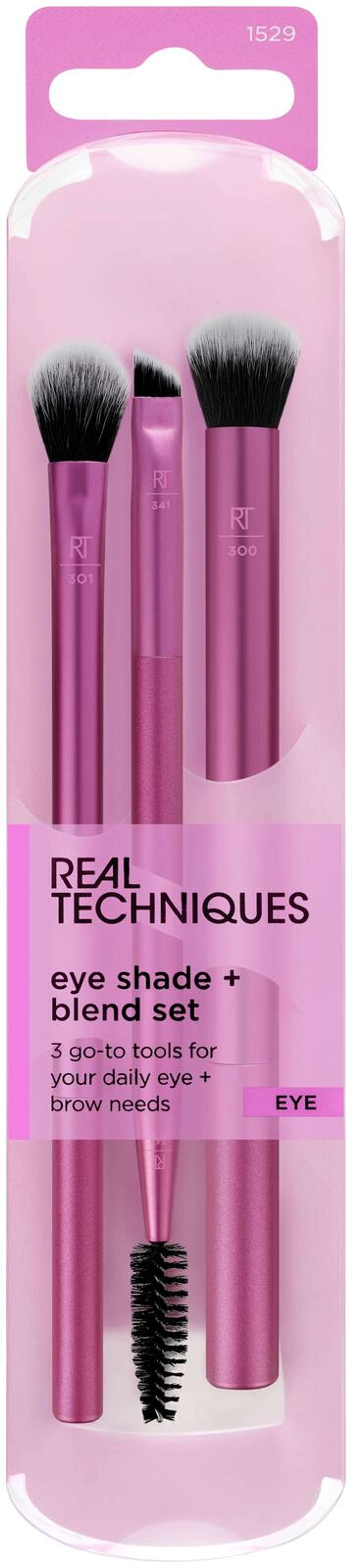 Real Techniques Eye Shade + Blend - трио кистей для теней