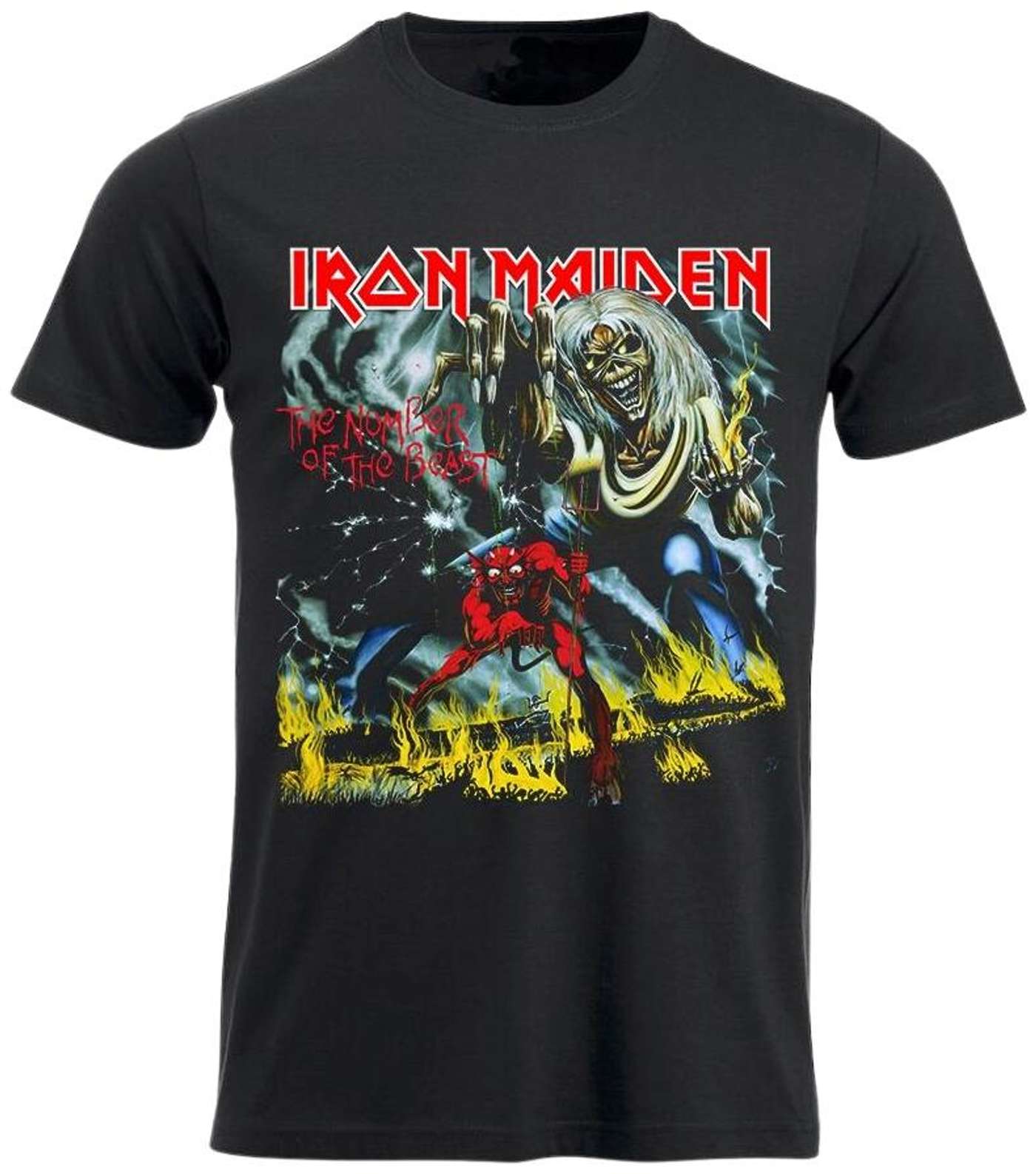 Мужская футболка Iron Maiden (размер С, цвет черный)