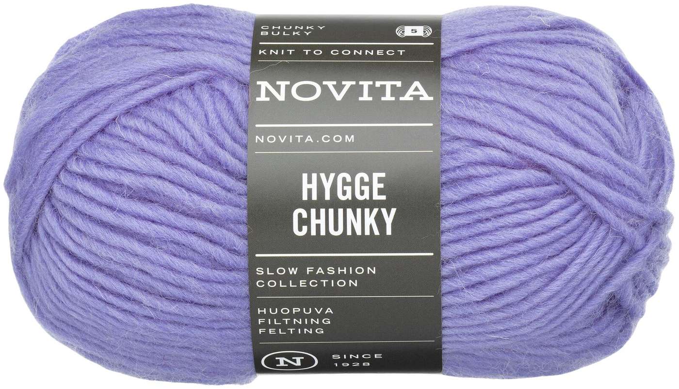 Пряжа Novita Hygge Chunky 100 г плетеная 7301 (цвет коса)