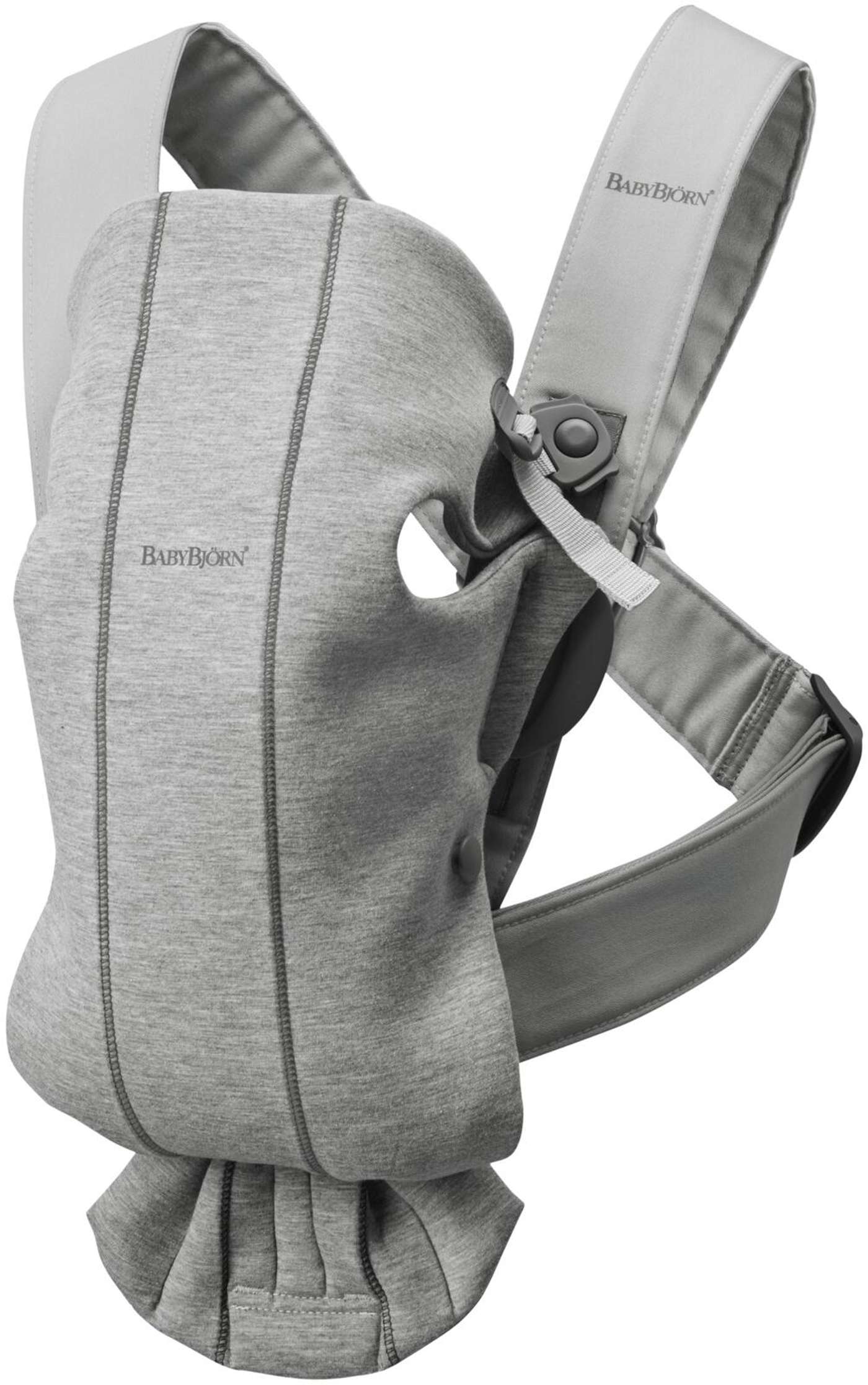 BabyBjörn переноска мини - 3d трикотаж, светло-серый
