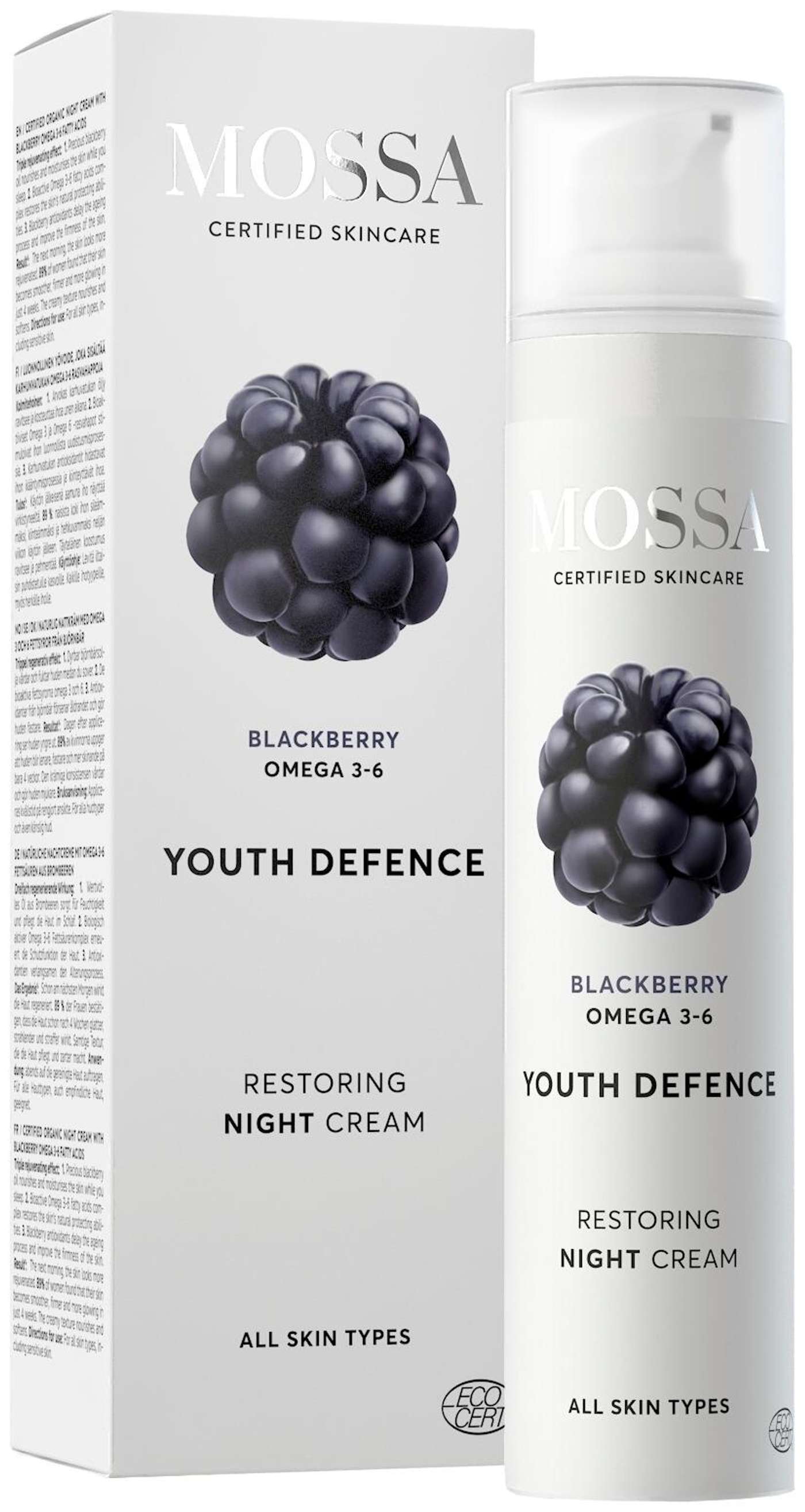 Mossa YOUTH DEFENSE Восстанавливающий ночной крем, 50мл