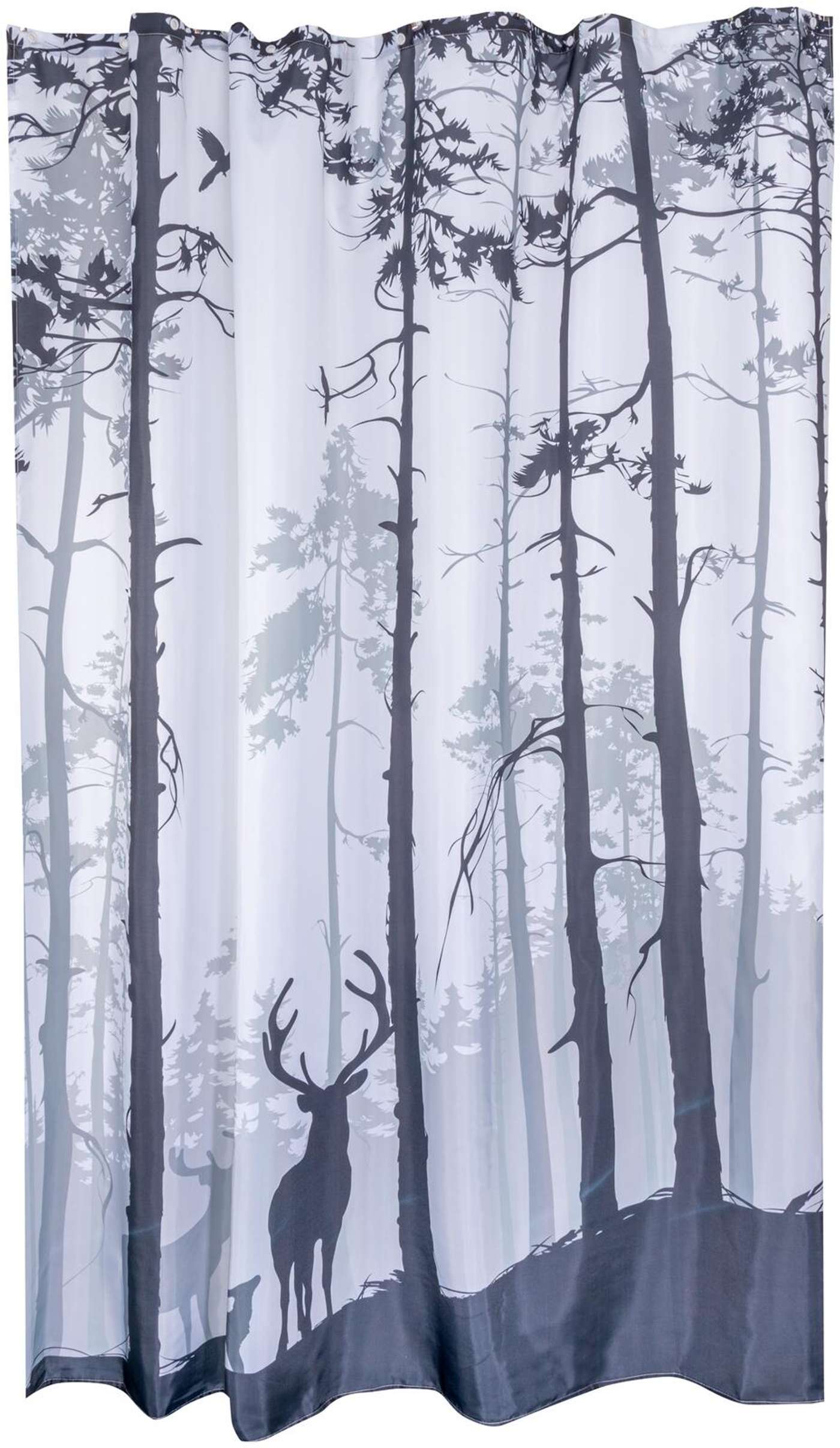 Шторы для душа House Forest 180 x 200 см черный / серый (цвет Лесной черный / серый)