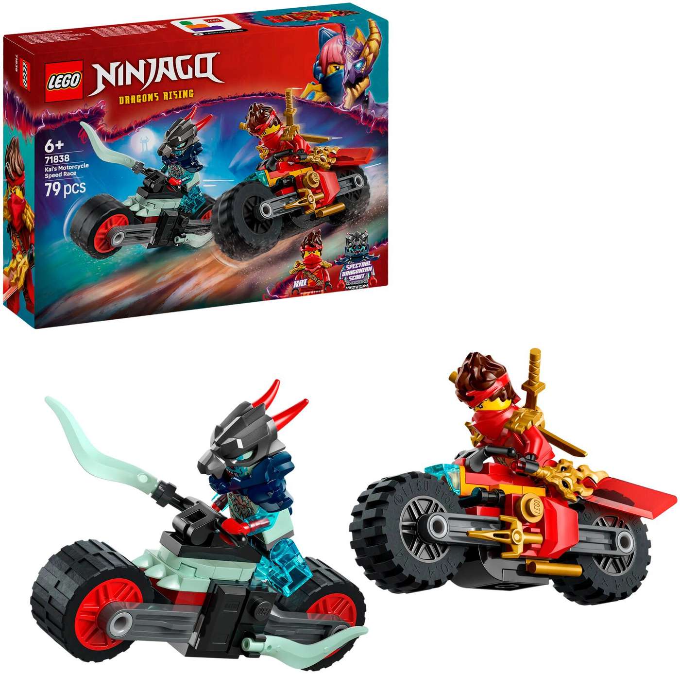 LEGO® Ninjago 71838 Гонка Кая на скоростных мотоциклах