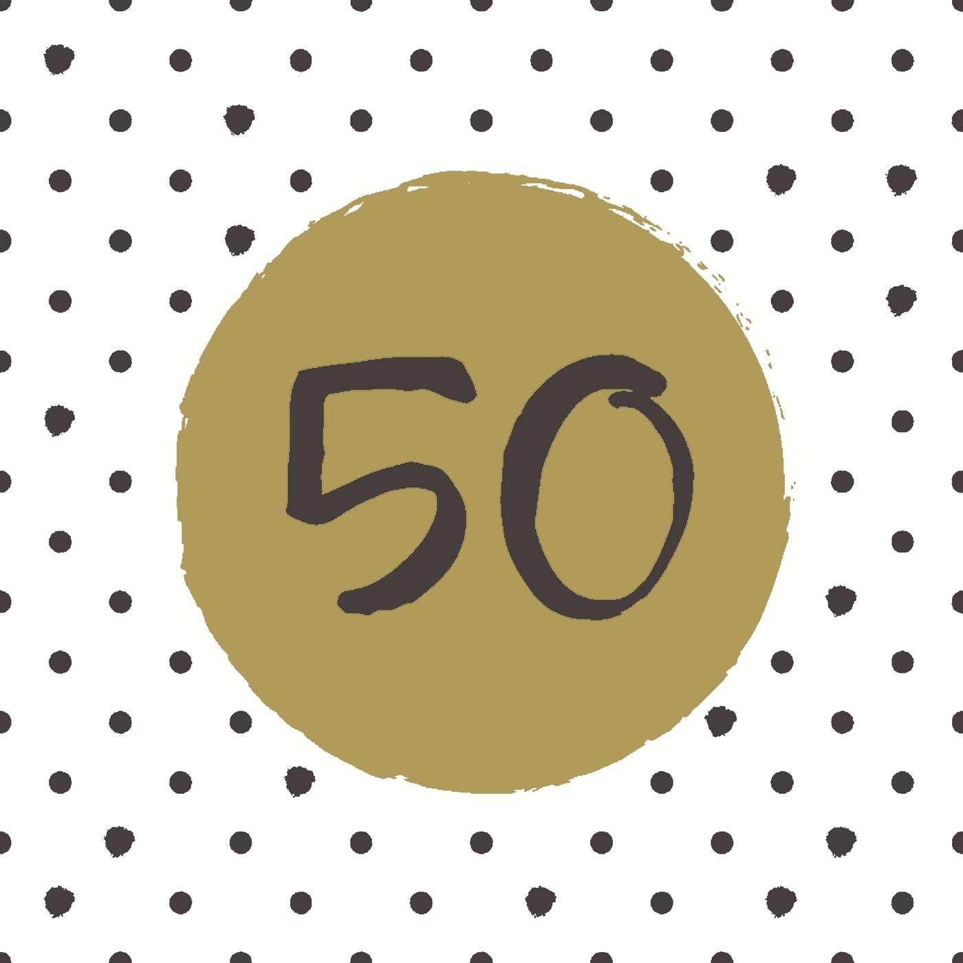 БУМАГА + ДИЗАЙН 20 шт. 33x33см 3-слойные салфетки на 50-летие