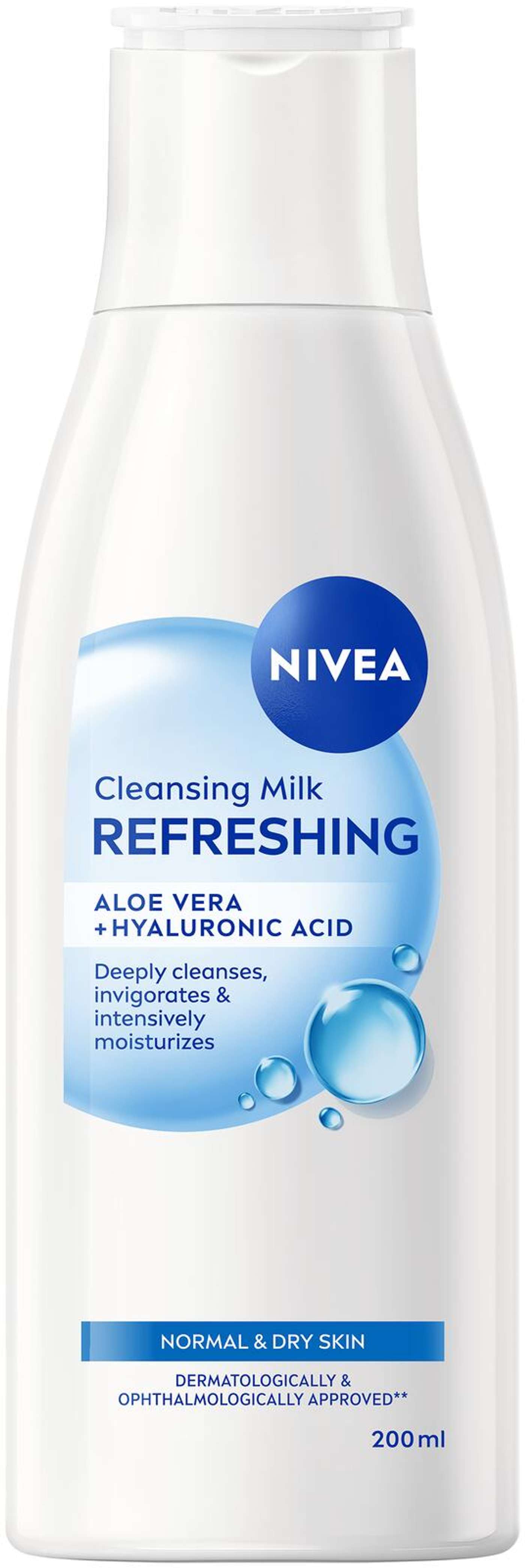 NIVEA 200ml Освежающее очищающее молочко очищающая эмульсия