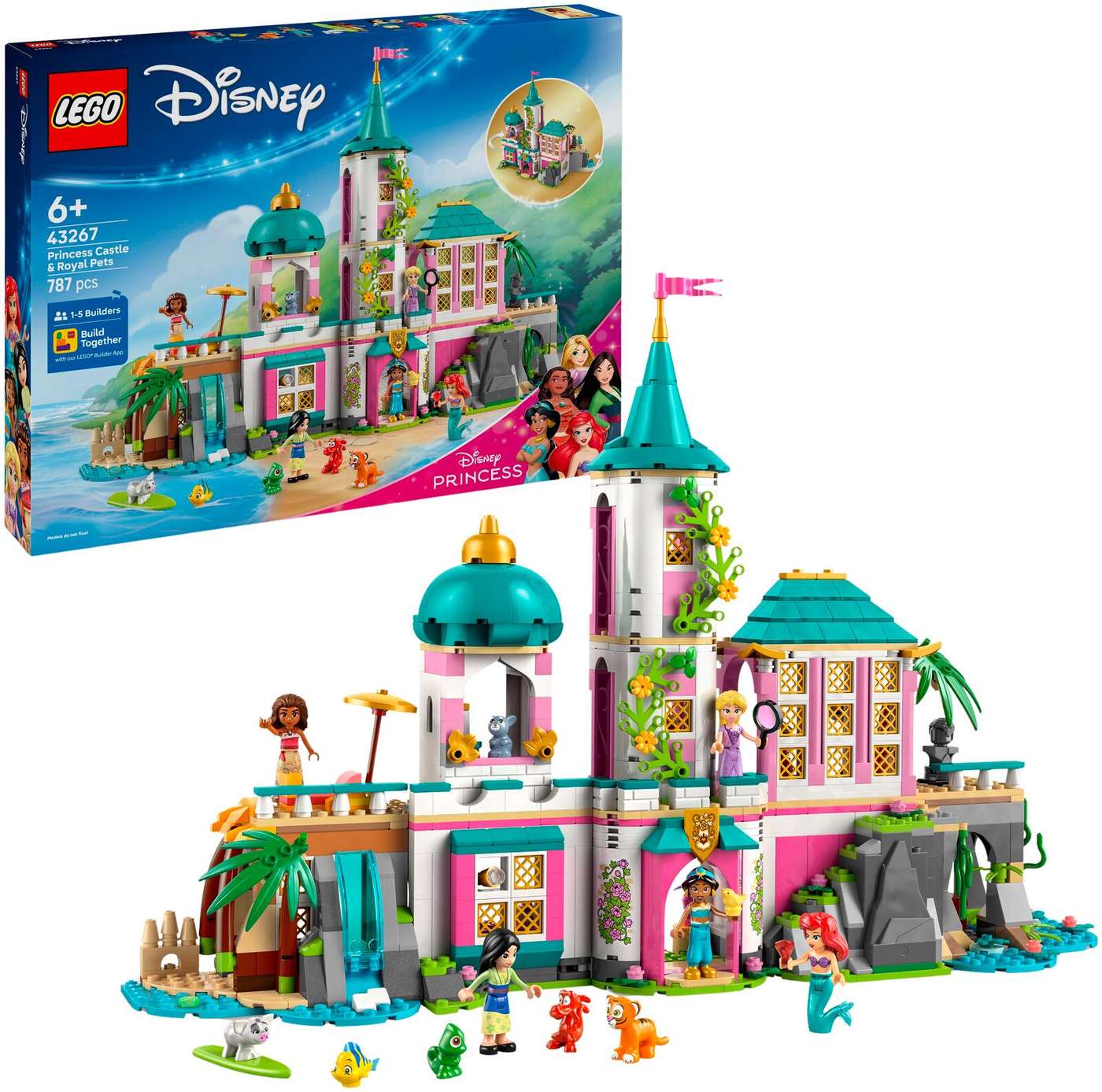 LEGO® Disney Princess 43267 Замок принцессы и королевские питомцы