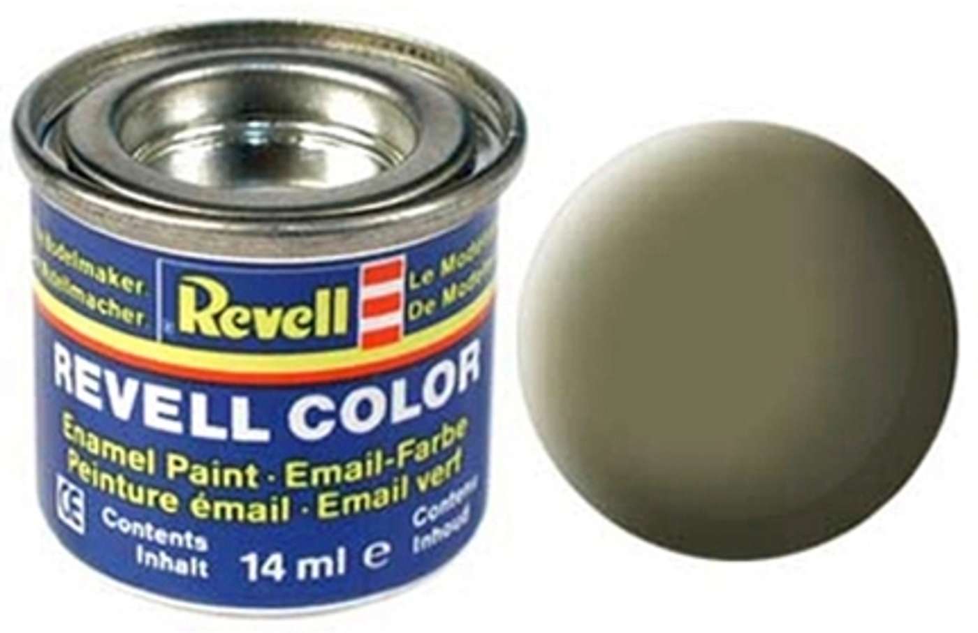 Краска Revell 14мл 45 светло-оливковый матовый (цвет светло-оливковый)