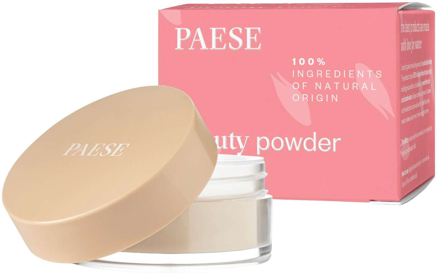 Рассыпчатая пудра Paese Beauty Powder 100% натуральная.
