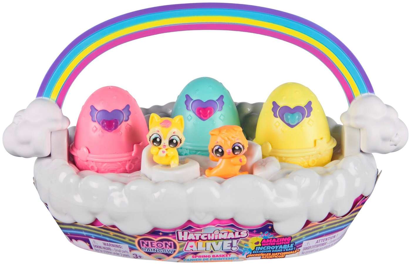Hatchimals Alive Неоновая Радужная Корзина