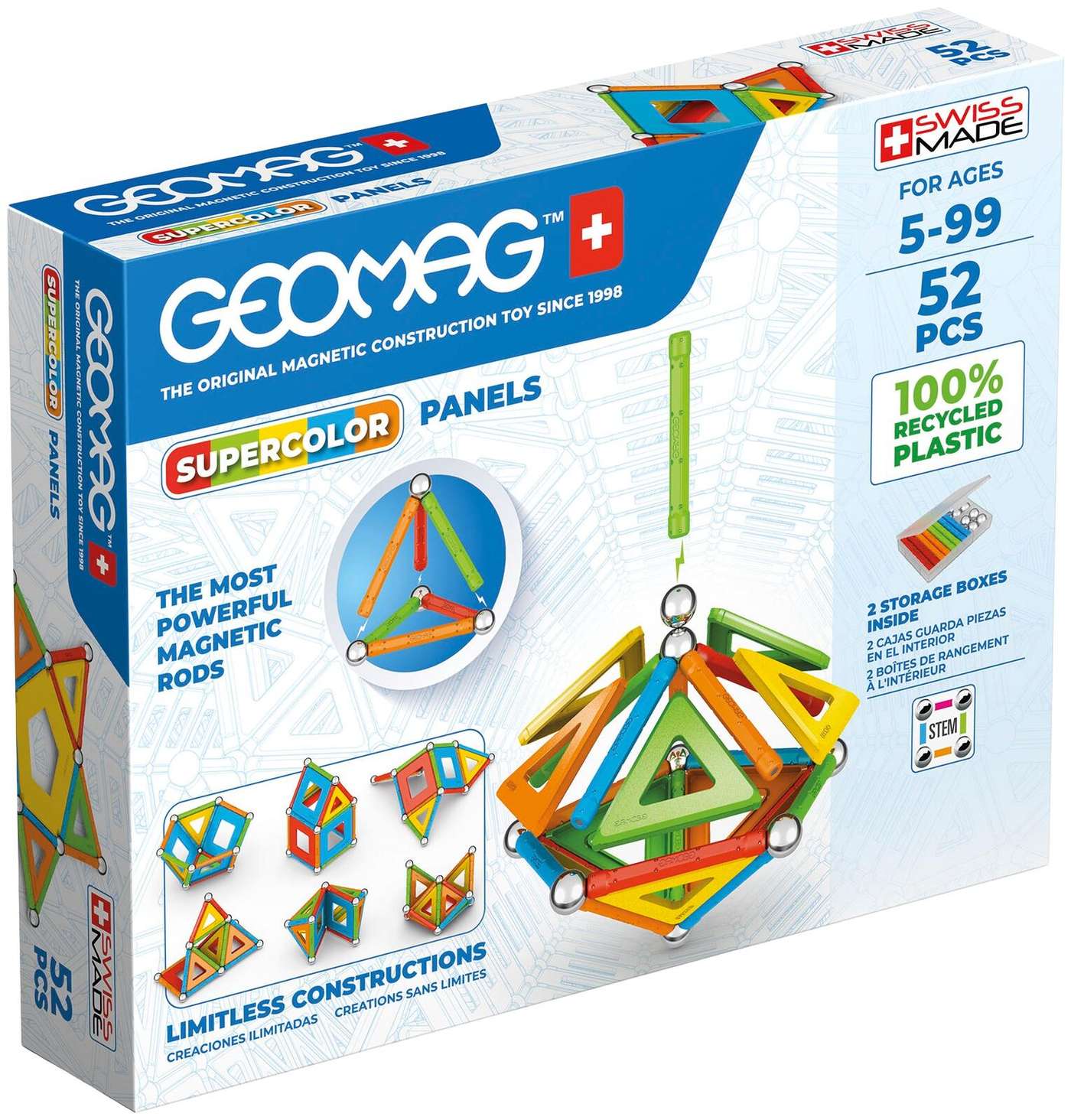 Панели Geomag Supercolor 52 детали