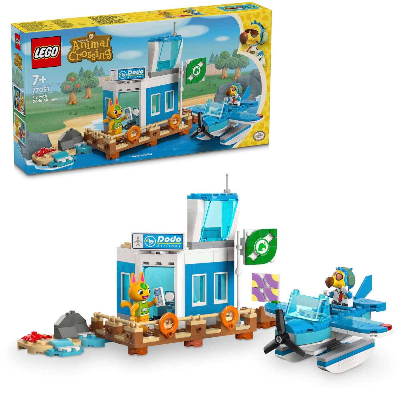 LEGO® Animal Crossing™ 77051 - Авиакомпания «Додо» приглашает вас в полет