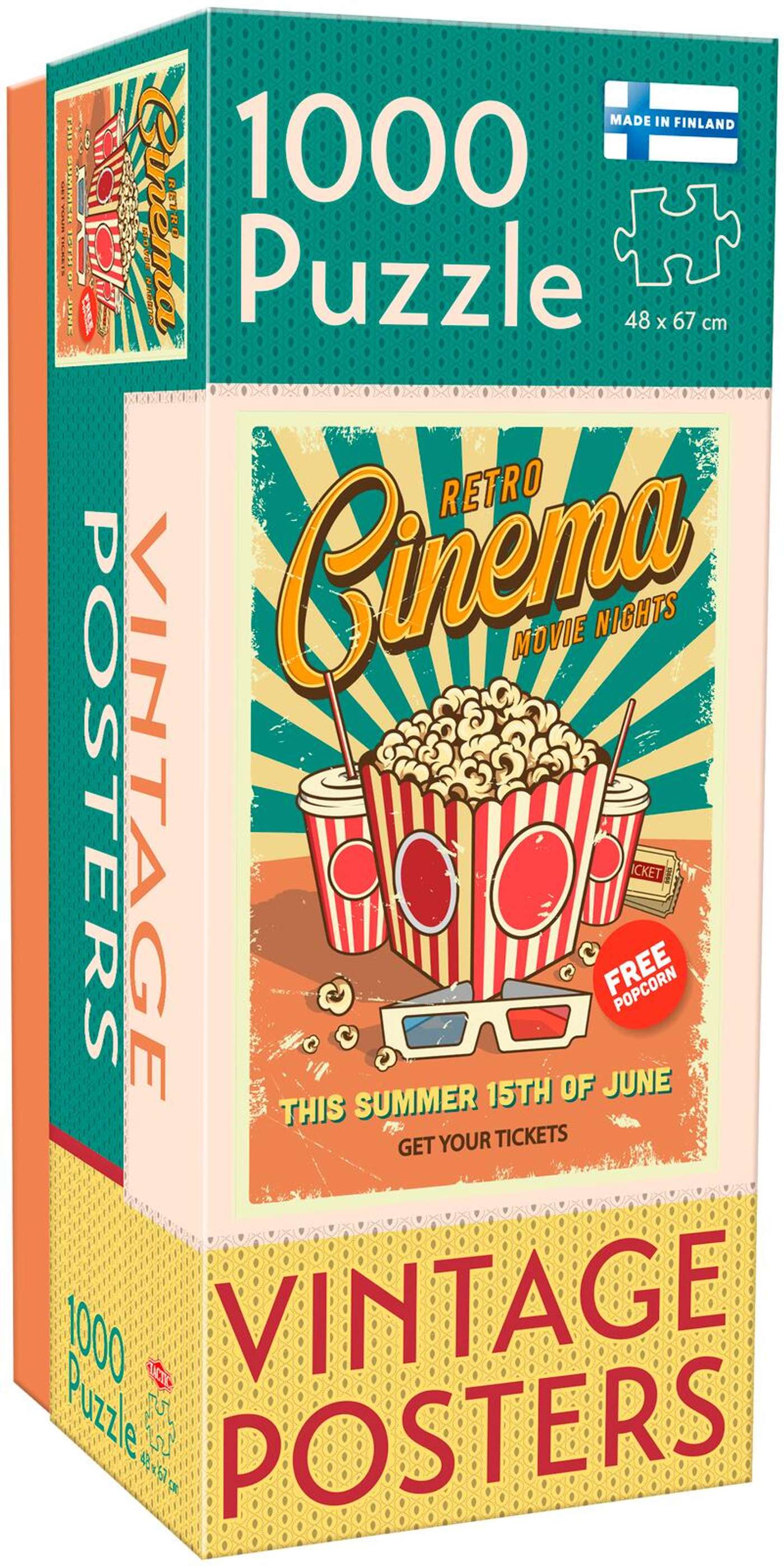 Тактическая головоломка Vintage Posters Retro Cinema 1000 возвращается