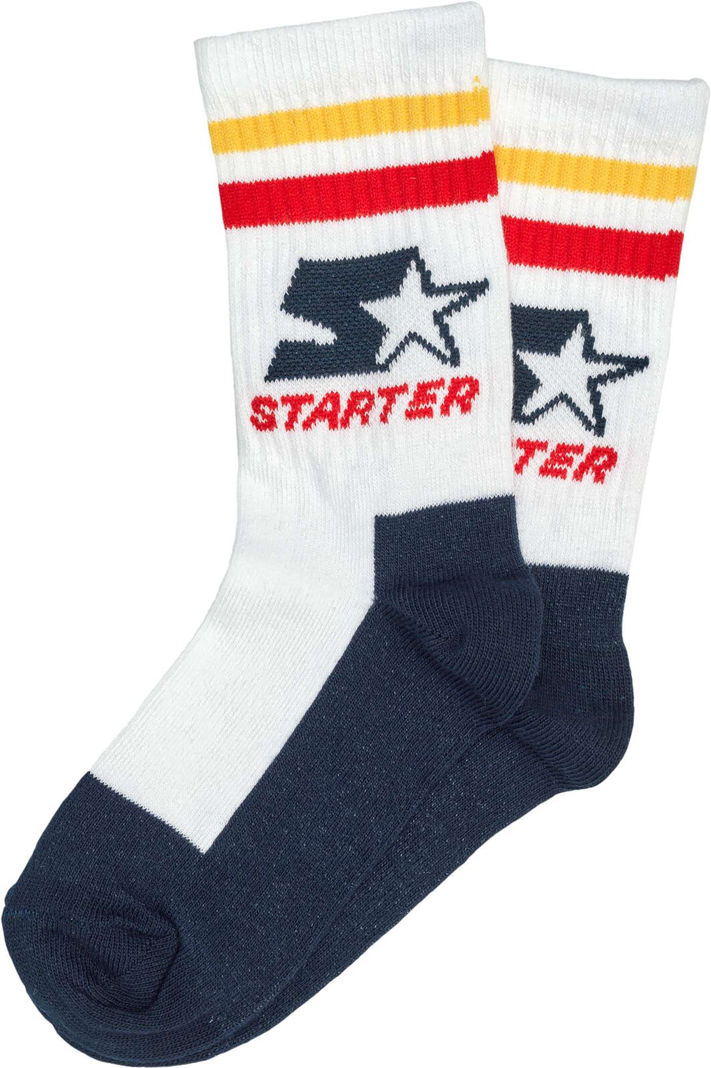 Детские спортивные носки Starter, 3 шт. (размер 28-30, цвет белый / черный / серый)