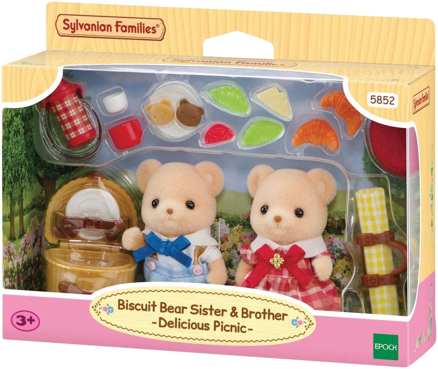 Бисквитные мишки Sylvanian Families на пикнике