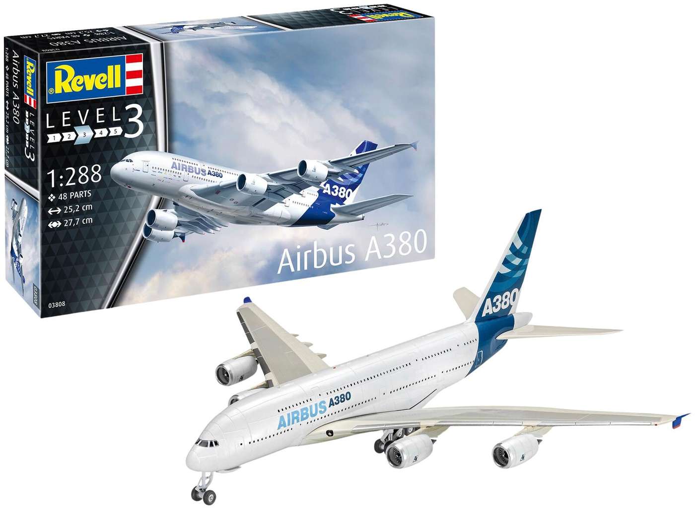 Модель самолета Revell Airbus A380 1: 288 (цвет Разноцветный)