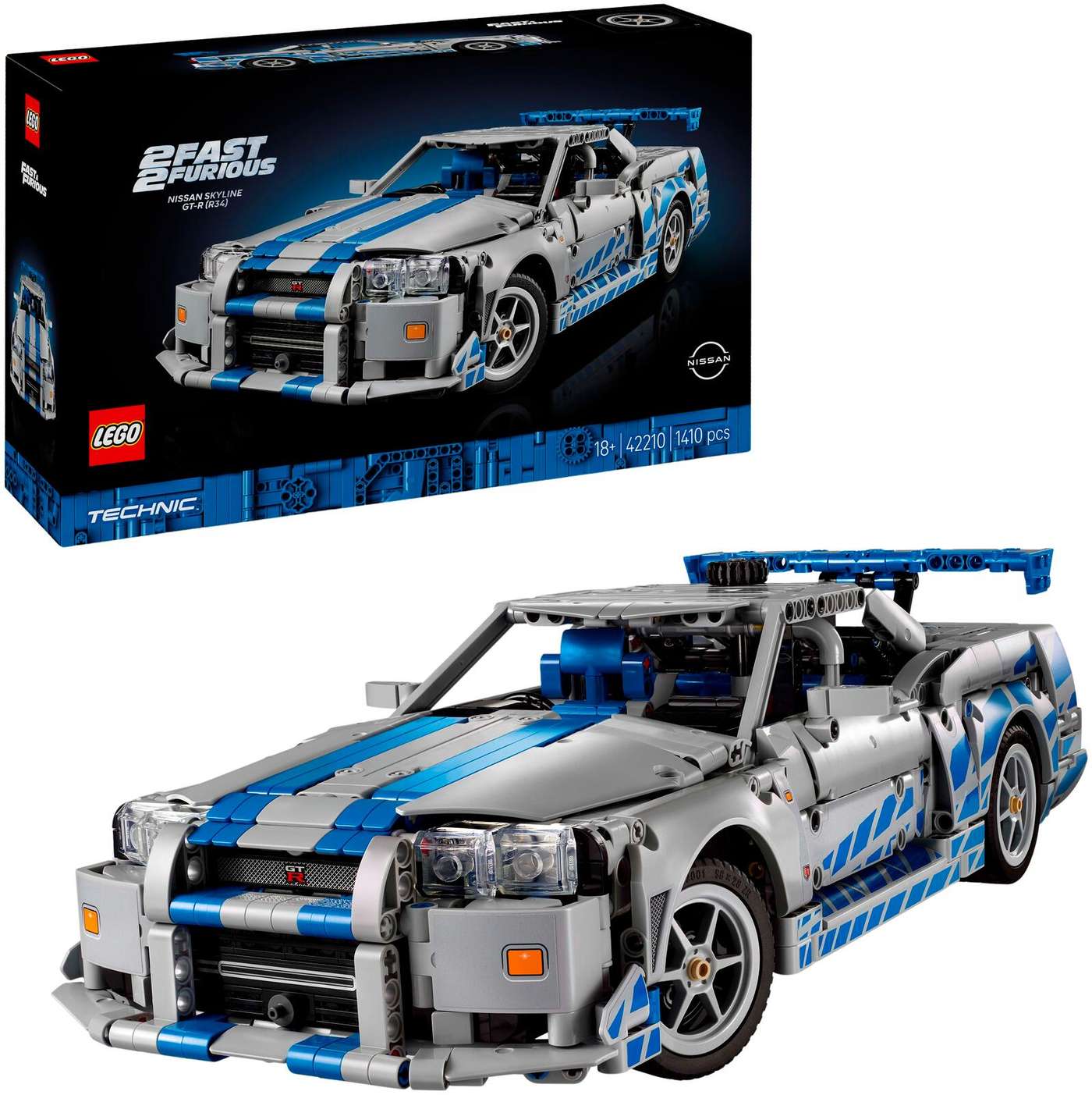 LEGO® Technic 42210 2 Fast 2 Furious Автомобиль Nissan Skyline GT-R (R34)