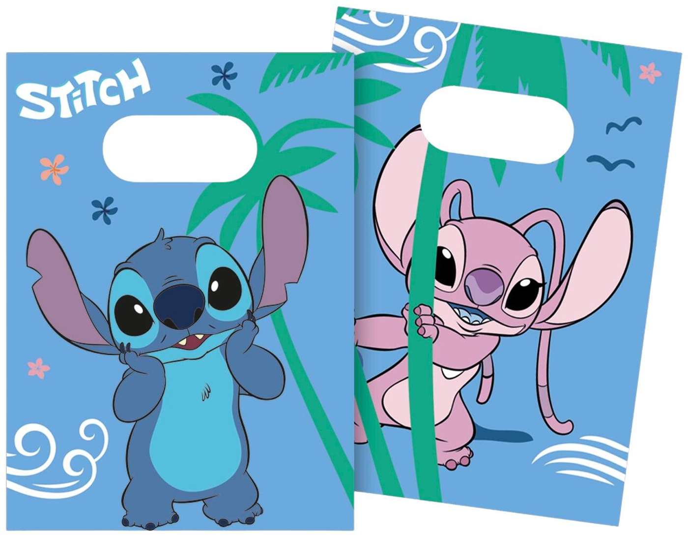 Бумажный подарочный пакет Decorata Party Stitch & Angel 4 шт.