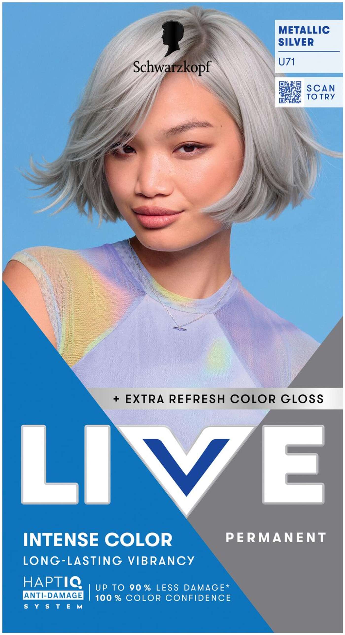 Schwarzkopf LIVE U71 Серебристый металлик
