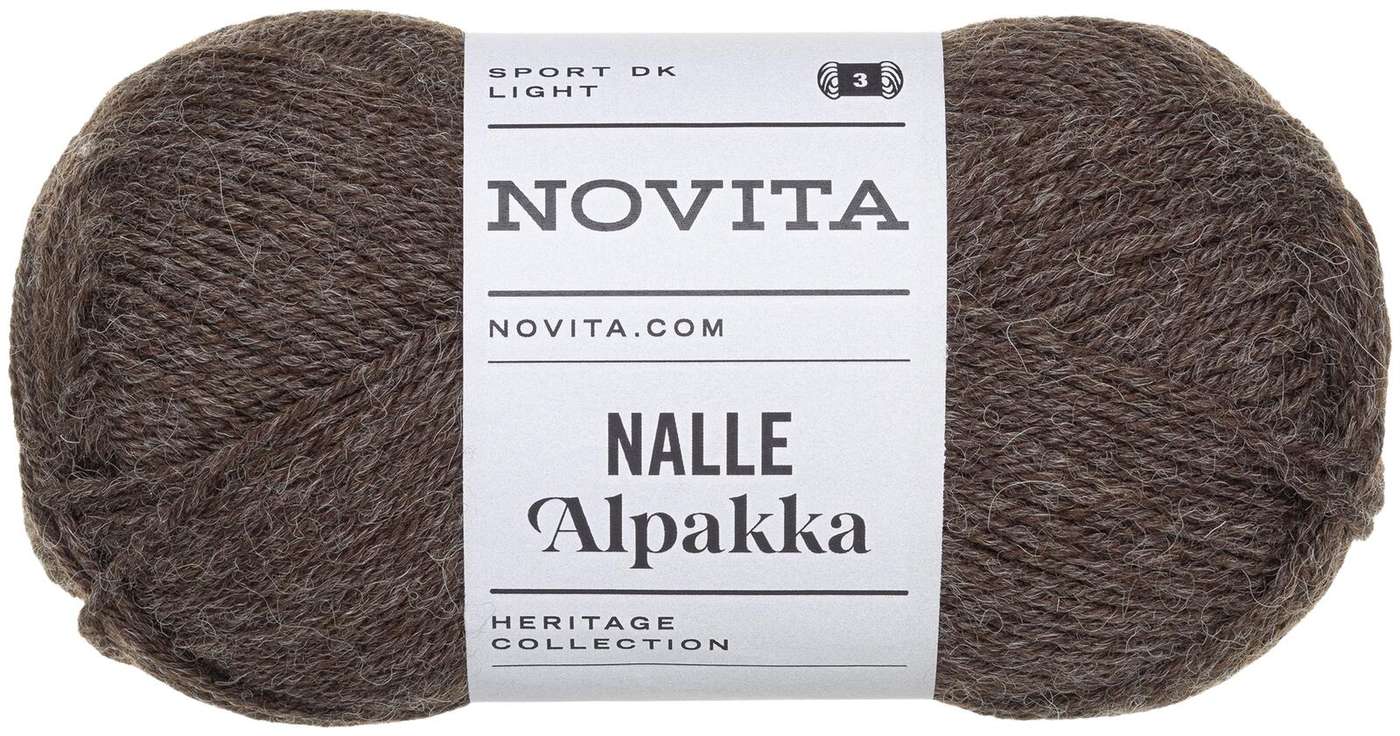 Пряжа Novita Teddy Alpaca 50г хлопок 077 (цвет рычать)