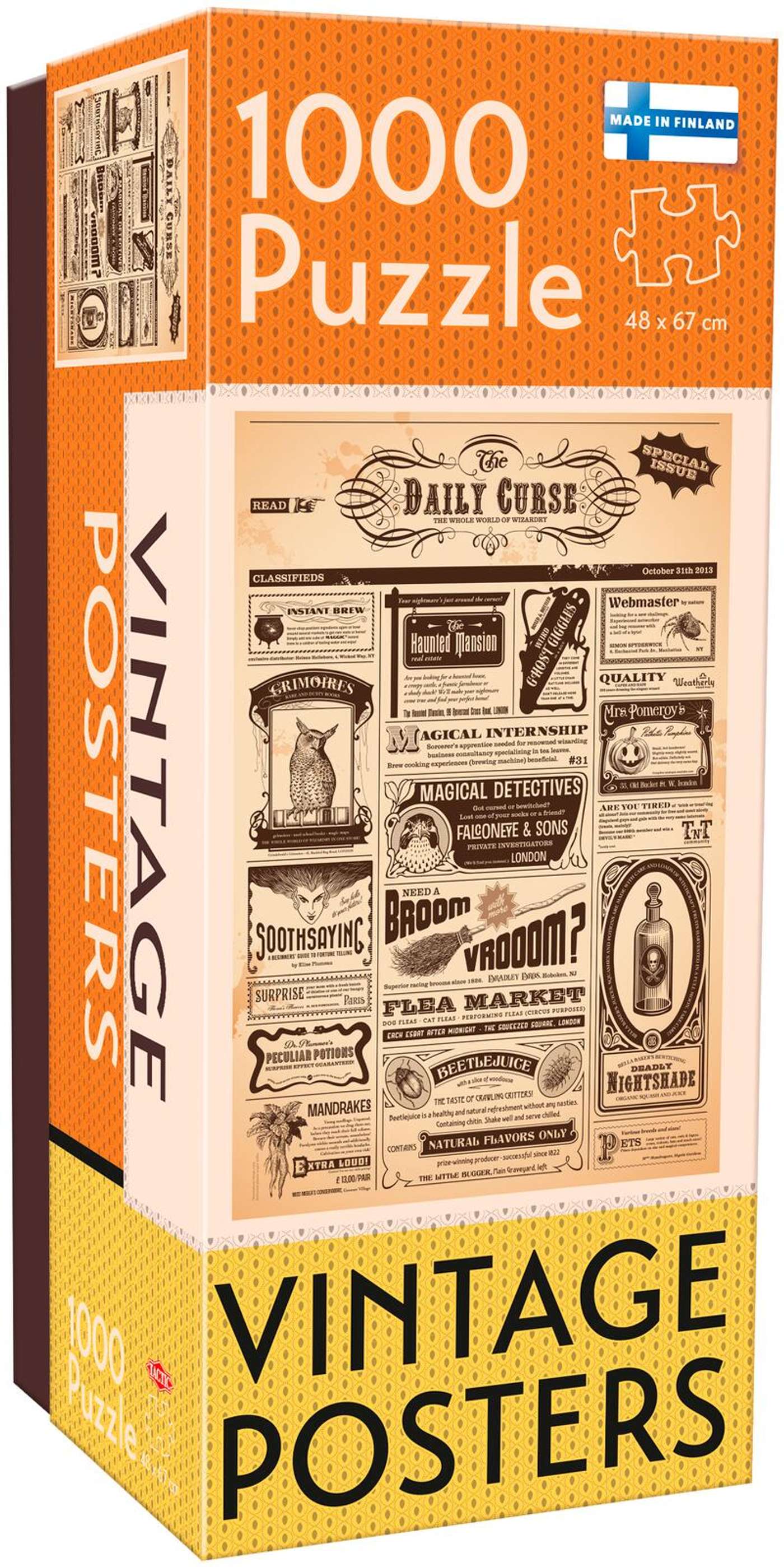 Тактическая головоломка Vintage Posters Daily Curse 1000 возвращается