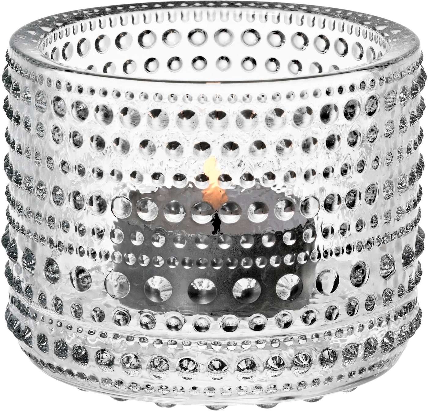 Свеча-фонарь Iittala Kastehelmi 64 мм, прозрачная (цвет Яркий)