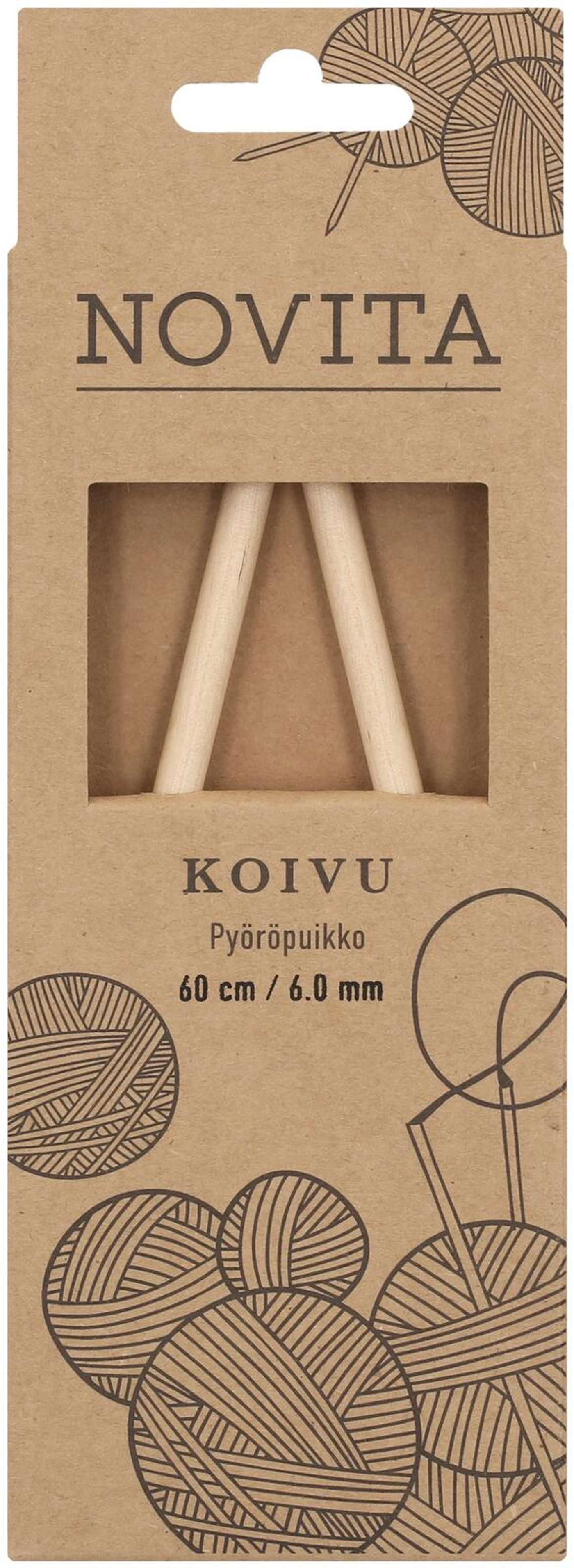 Novita Палочка круглая березовая 60см - 6мм