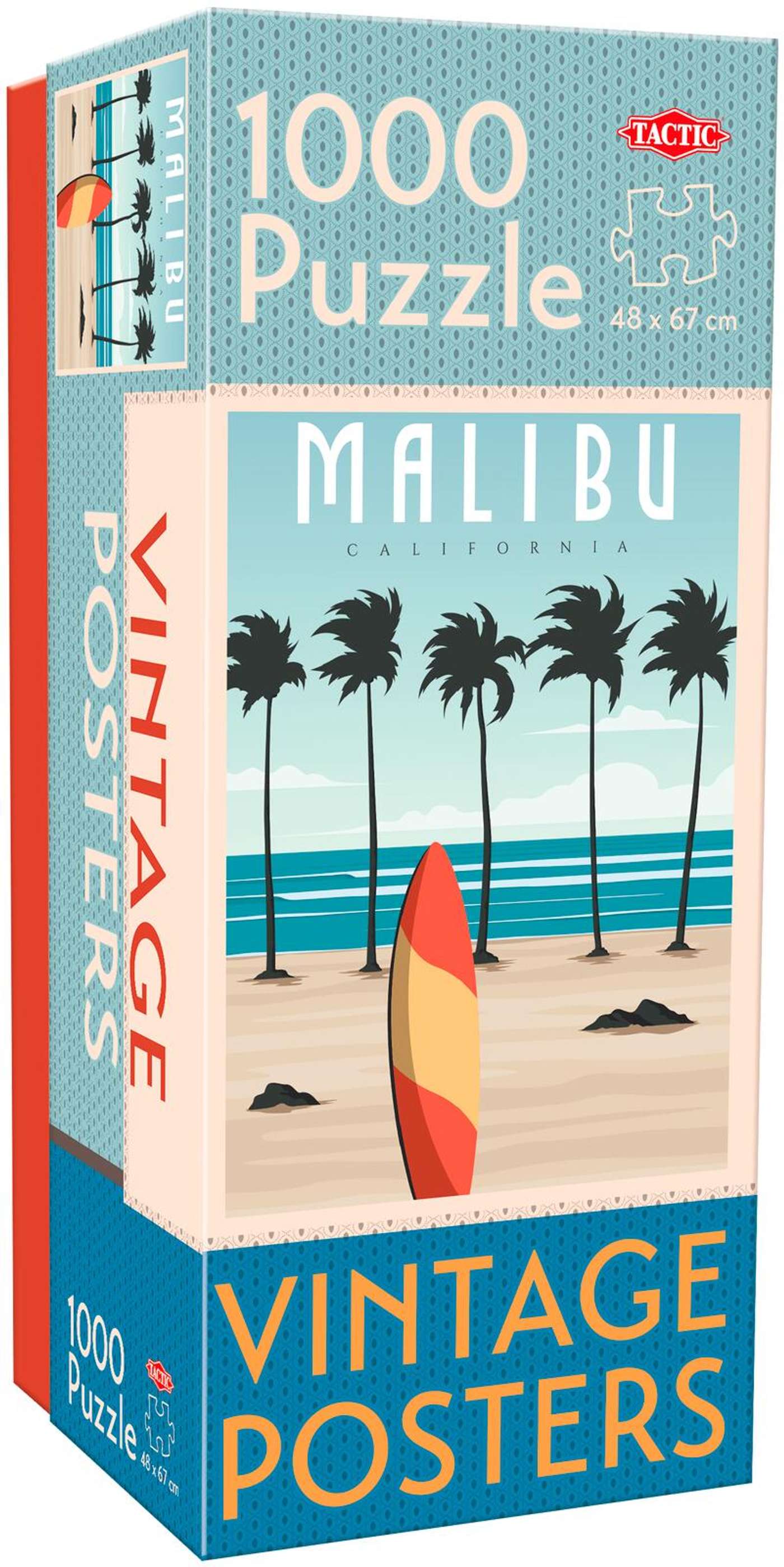 Тактический пазл Vintage Posters Malibu 1000 деталей