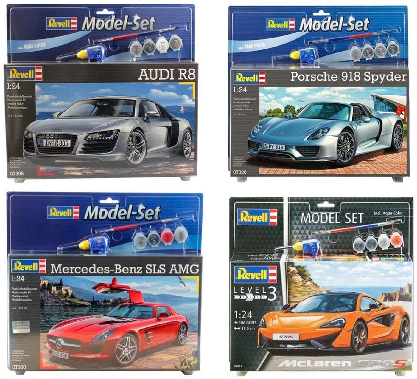 Ассортимент автомобилей Revell Model Set (цвет АССОРТИМЕНТ)