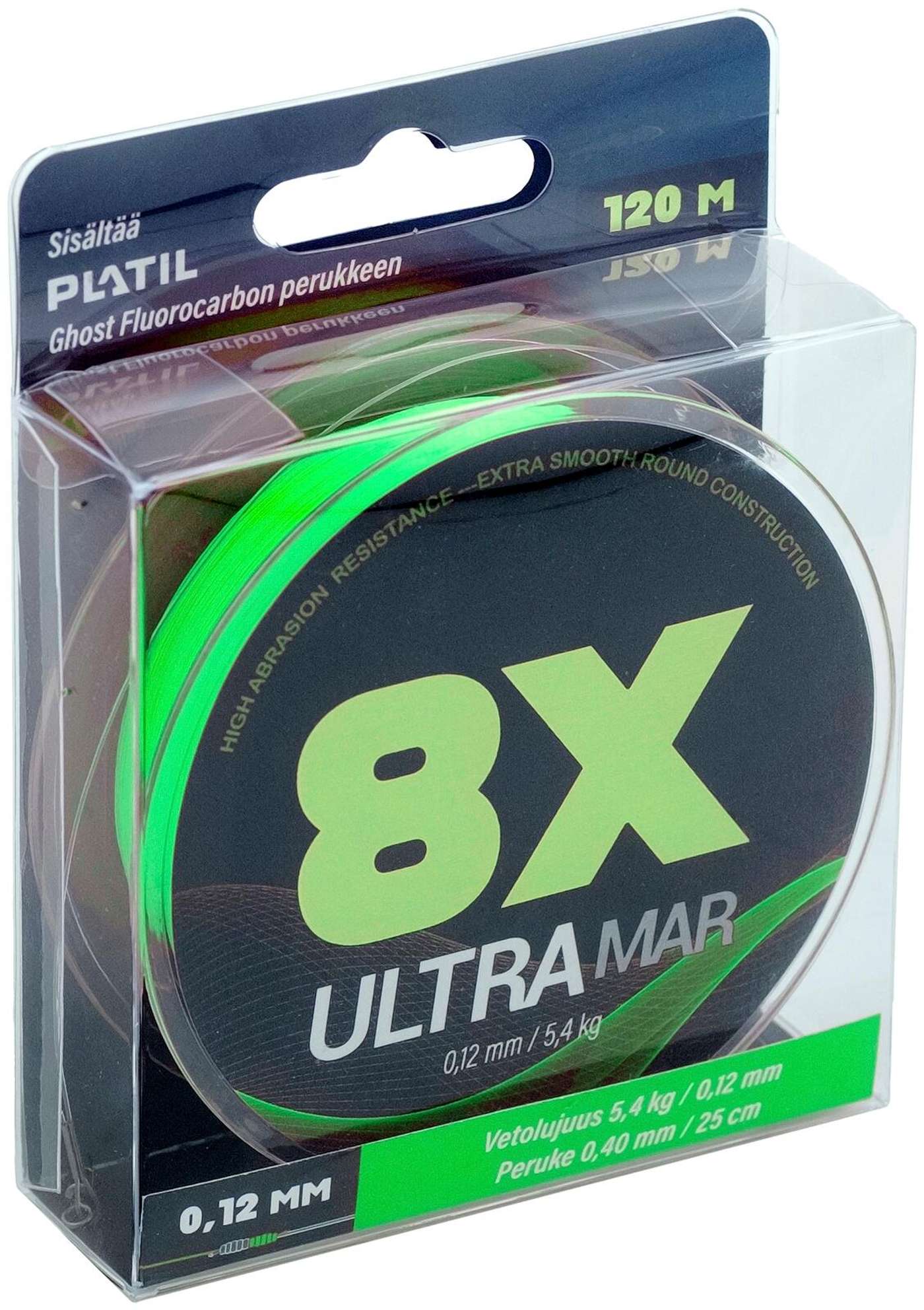 Волоконно-оптическая линия UltraMar 8X 120м / 0, 12 + перук (цвет Зеленый)