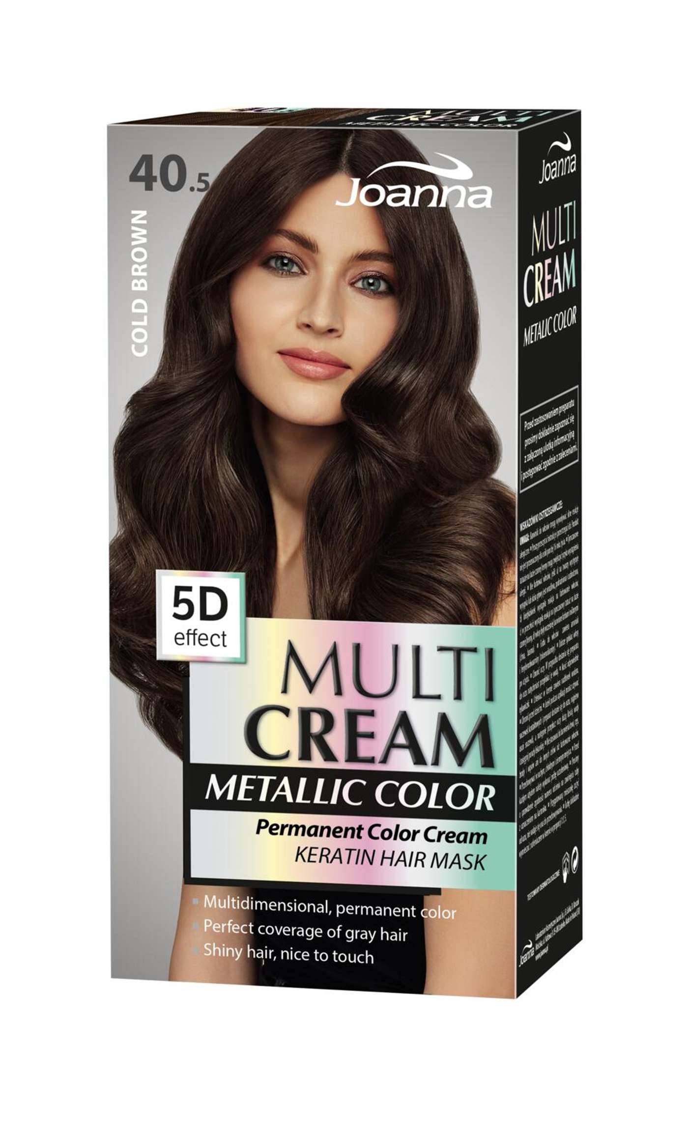 Краска для волос Joanna Multi Cream Metallic Color Cold Brown 40. 5