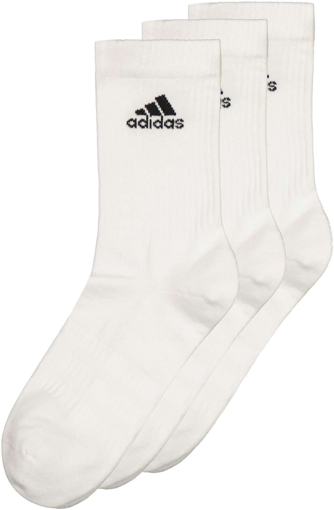 Мужские спортивные носки adidas HT3446, 3 пары (размер 37-39, цвет БЕЛЫЙ)