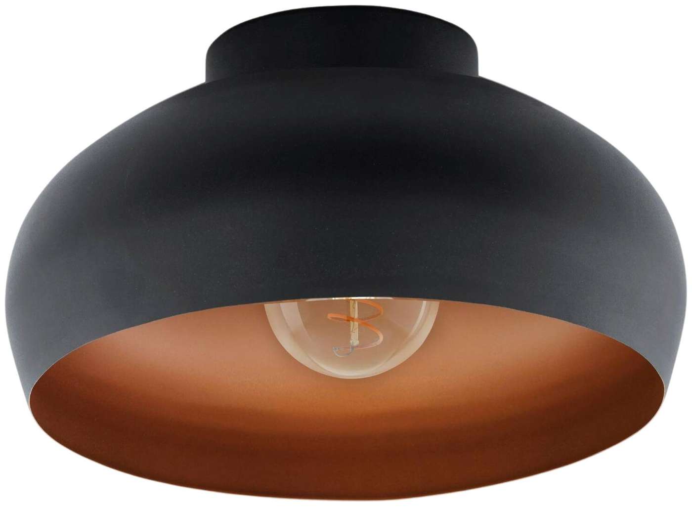 EGLO Потолочный светильник Mogano 2 40Вт 28x17, 5см черный / медь (цвет черный / медь)