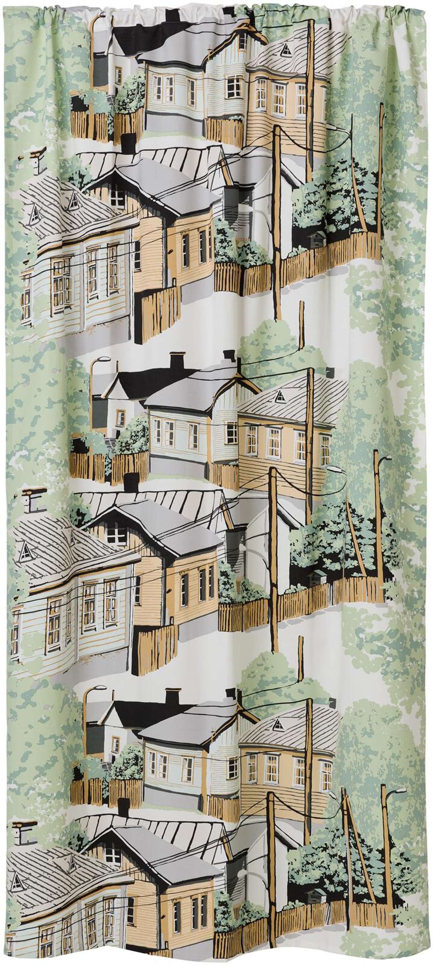 Боковая штора Vallila Neighbourhood 140х250 см мятный (цвет мята)