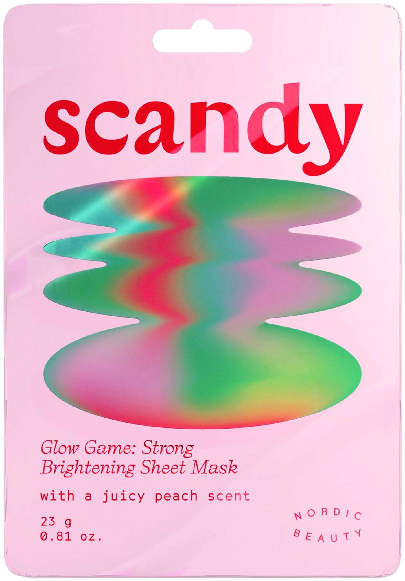 Scandy Glow Game: Strong сияние тканевая маска маска для лица 1 шт.