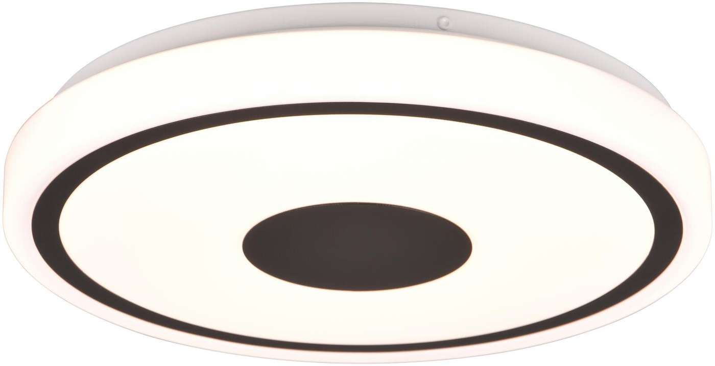 Потолочный светильник Trio Bunda LED 33 см матовый черный / белый (цвет Матовый черный)