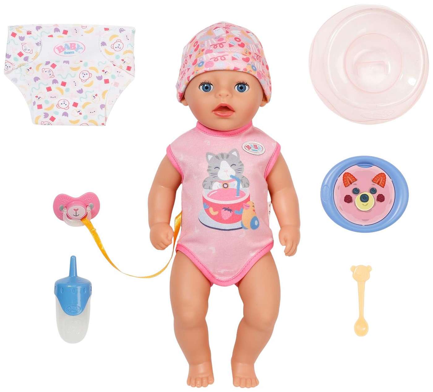 Кукла BABYborn Lena 36см розовый