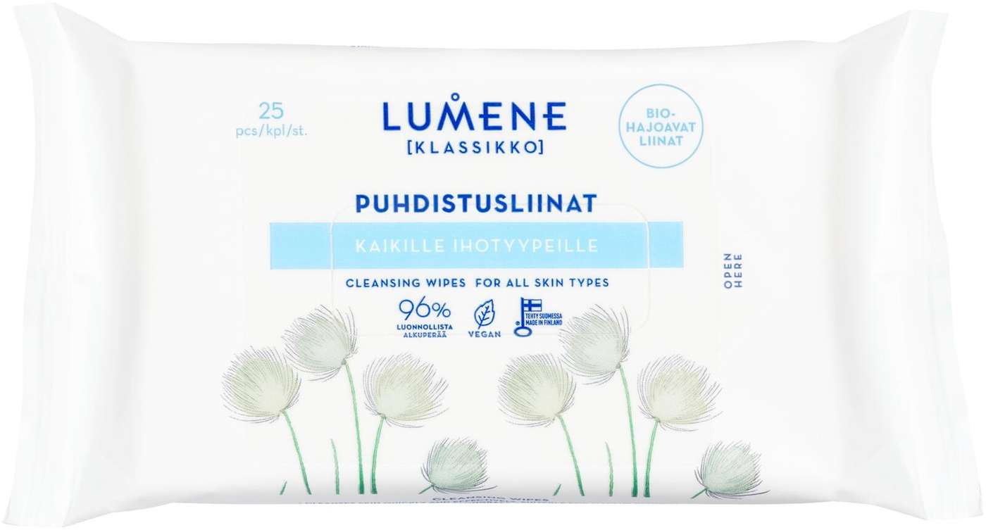 Lumene CLASSIC Салфетки очищающие для всех типов кожи 25 шт.