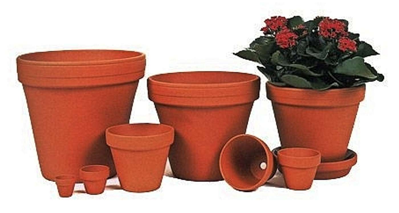 Горшок глиняный Scanpot 20 см Terra (цвет Терракота)