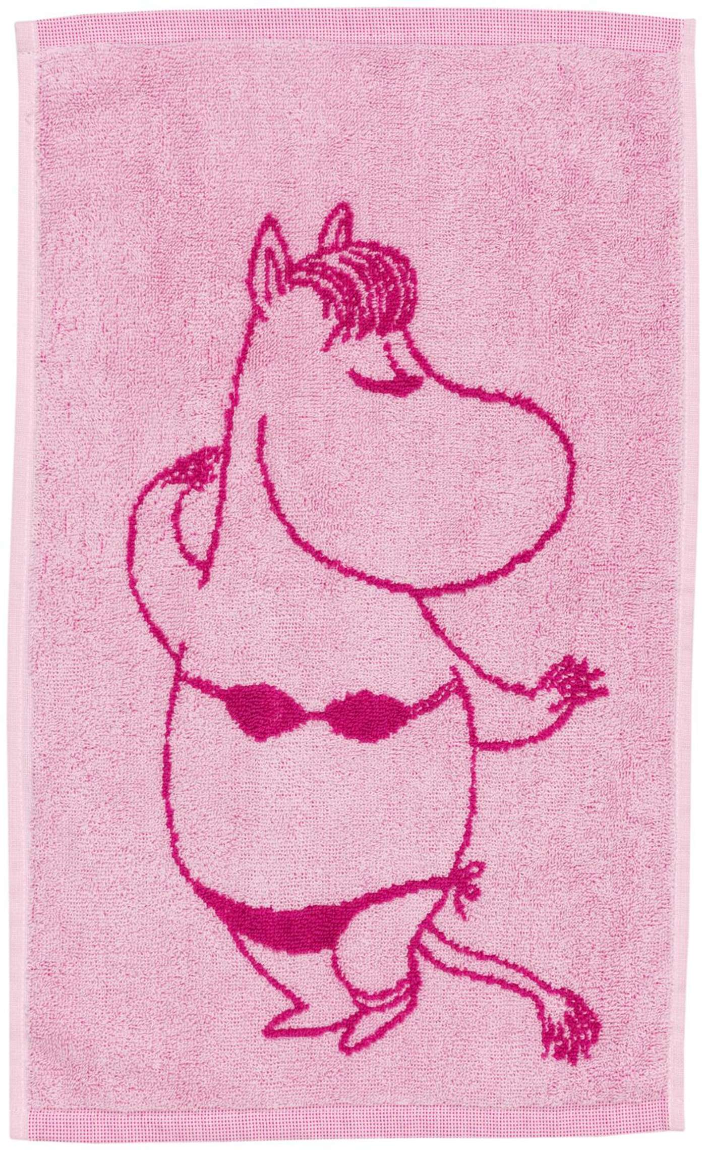 Полотенце для рук Moomin Arabia Муми-тролль 30х50 Ниискунейти в. pun. GOTS (цвет розовый)