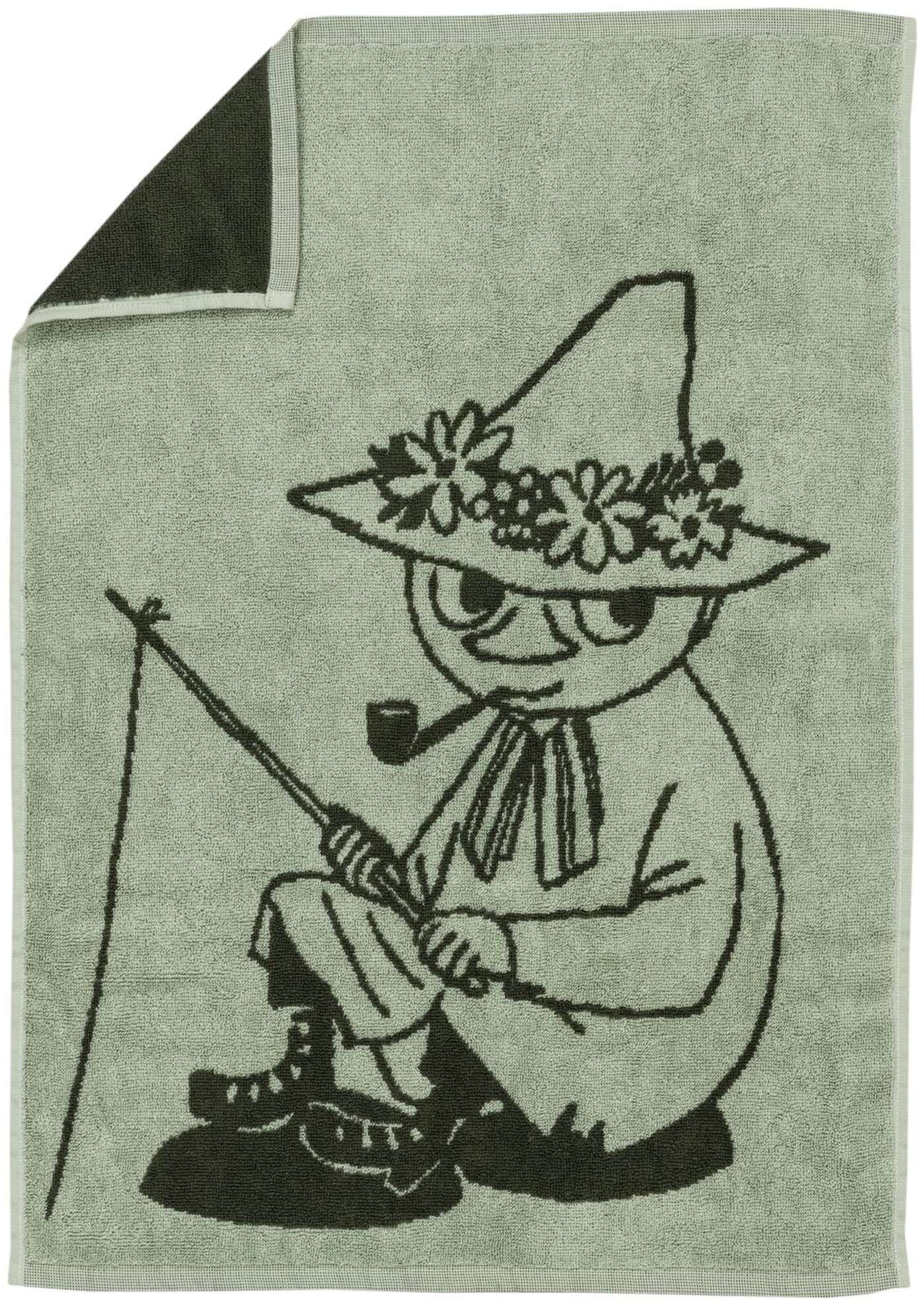 Полотенце для рук Moomin Arabia Moomin 50х70 Табакерка зеленая. GOTS (цвет зеленый)