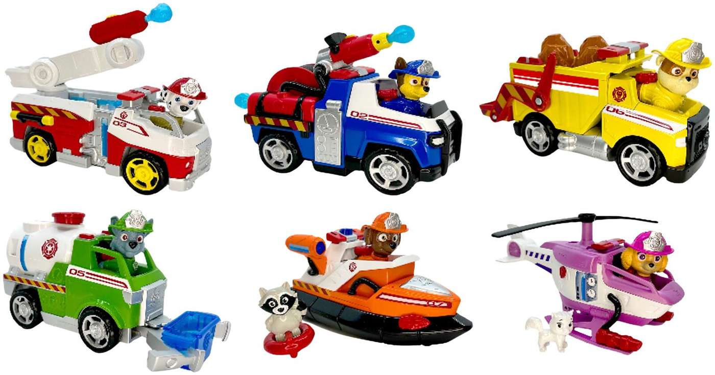 Ассортимент пожарно-спасательных машин Paw Patrol