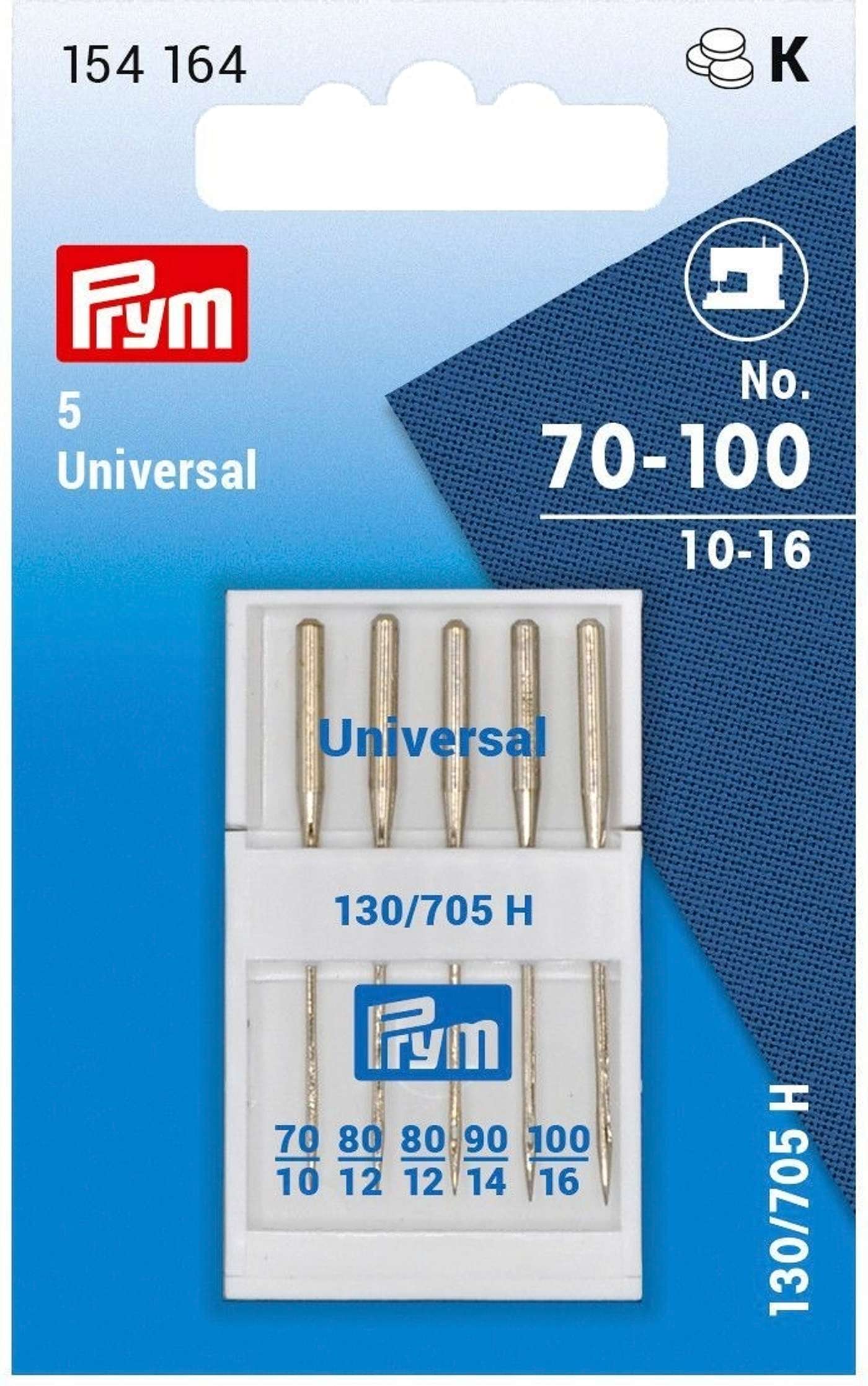 Иглы для швейных машин Prym, набор 70-100, 5 шт. / упак.