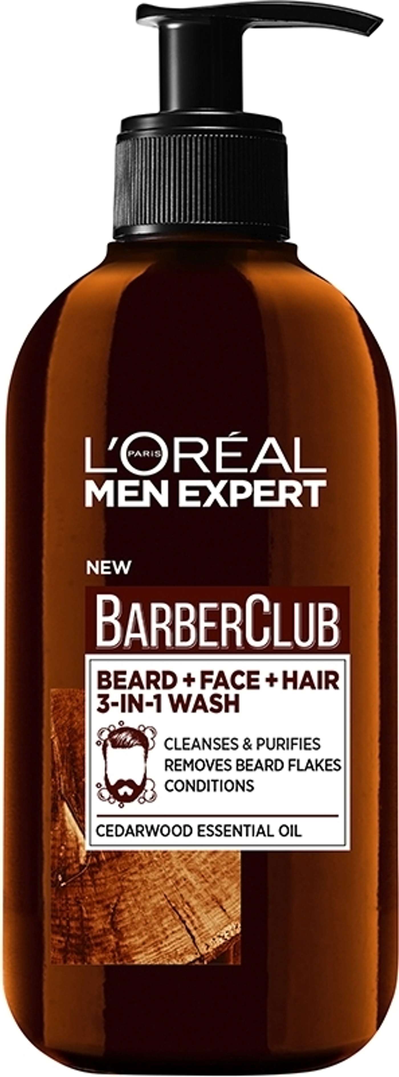 L'Oréal Paris Men Expert Barber Club Средство для умывания 3-в-1 для бороды, лица и волос 200 мл